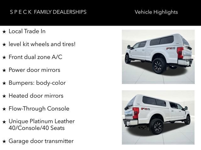 2017 Ford Super Duty F-350 SRW Platinum