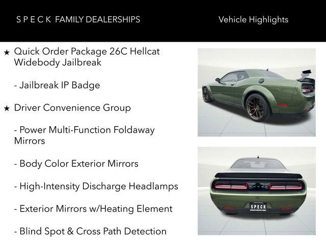 2023 Dodge Challenger SRT Hellcat Widebody Jailbreak