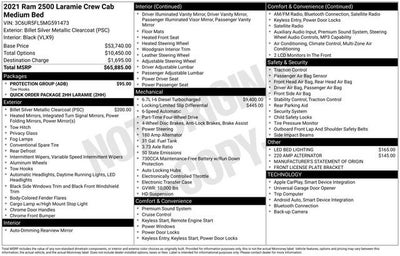 2021 RAM 2500 Laramie