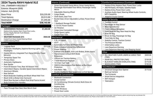 2024 Toyota RAV4 Hybrid XLE