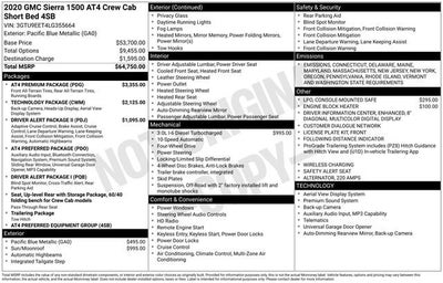 2020 GMC Sierra 1500 AT4