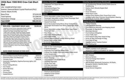 2026 RAM Ram 1500 RAM 1500 RHO CREW CAB 4X4 5'7' BOX