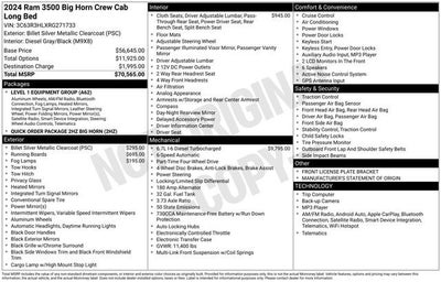 2024 RAM 3500 Big Horn Crew Cab 4x4 8' Box