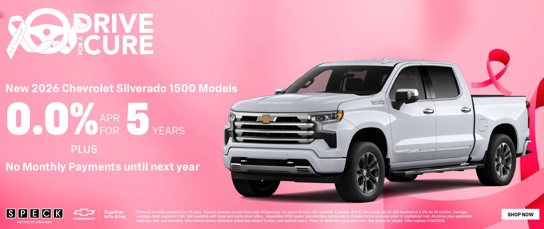 0 apr for 5 years new silverado 1500
