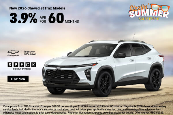 3.9 apr for 60 months new chevy trax