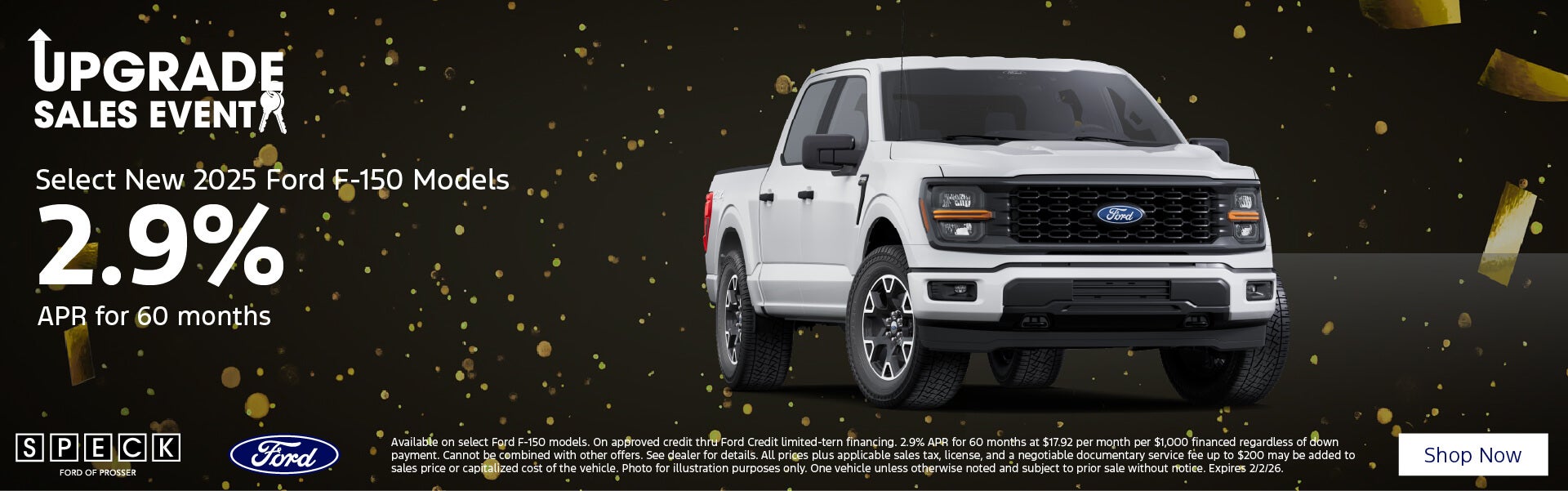 2.9% apr on a new 2025 ford f-150