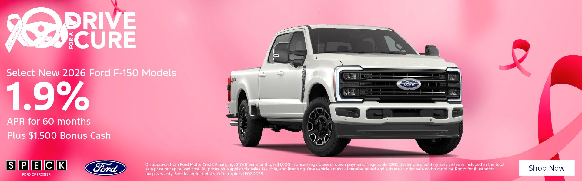 1.9 apr for 60 months new ford f-150