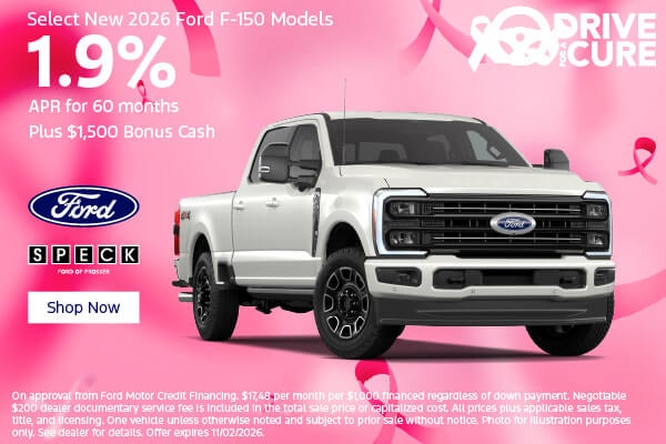 1.9 apr for 60 months new ford f-150