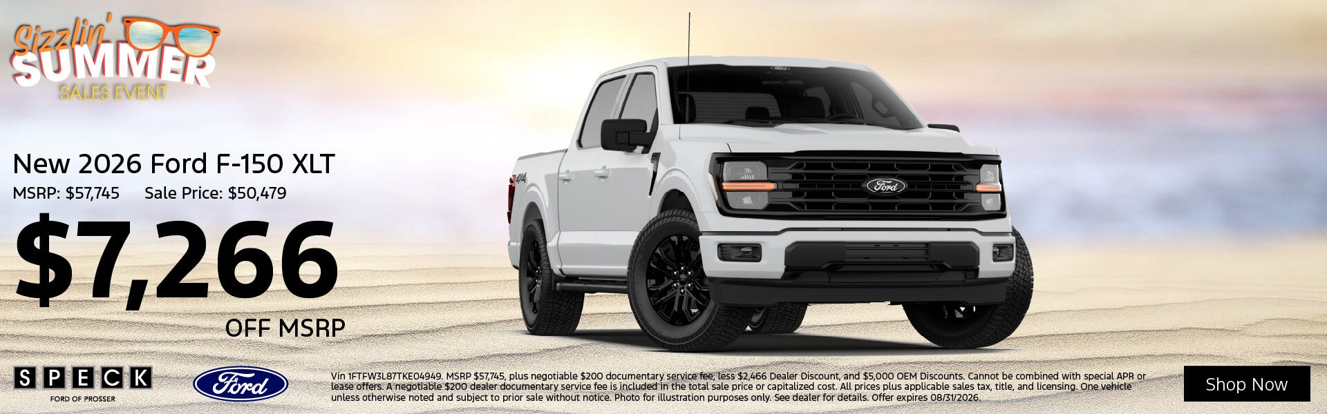 7266 off msrp new 26 ford f-150