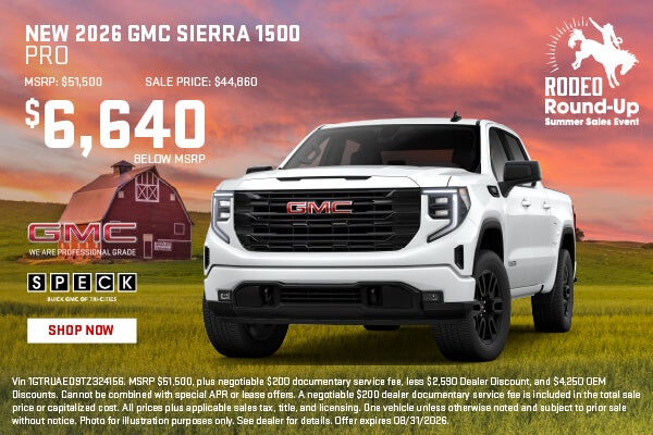6040 off msrp new 2026 gmc sierra 1500
