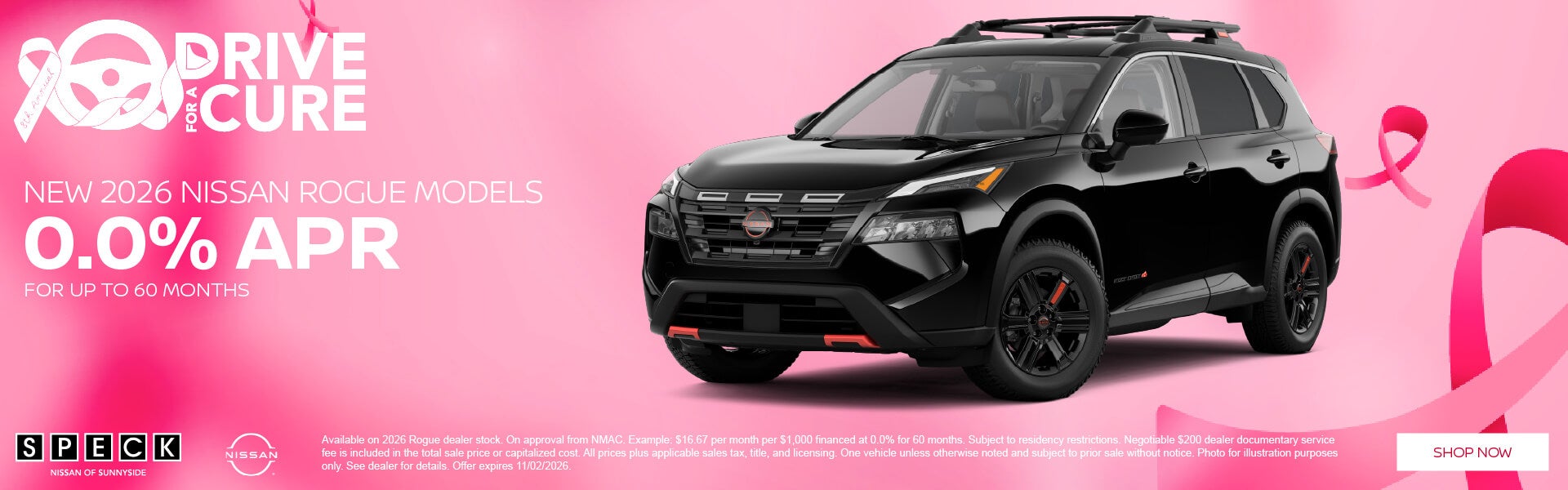 0 apr for 60 months new nissan rogue