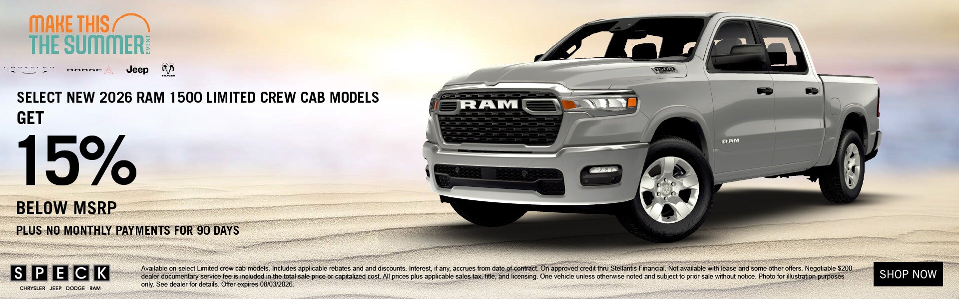 15 percent off msrp new 26 ram 1500 
