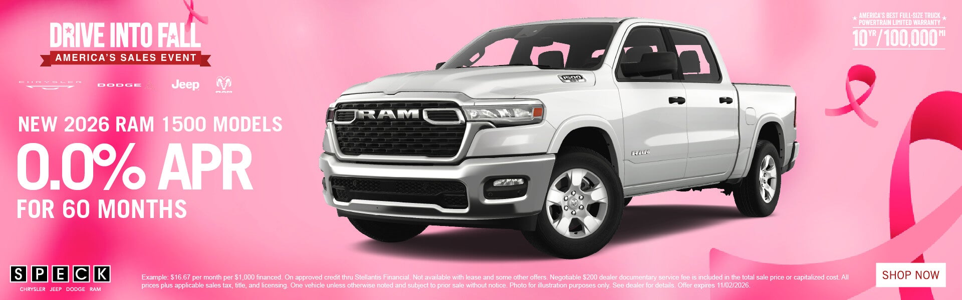 0 apr for 60 months new ram 1500