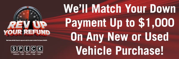 we'll match your down payment up to 1,000