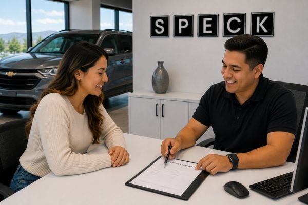 finance manager and customer