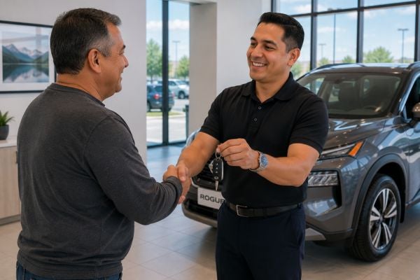 finance manager and customer